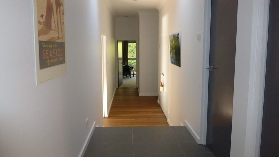 The separate hall keeps our bedrooms quiet