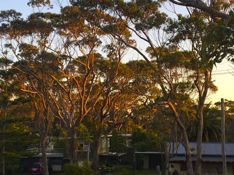 Sunset view from the front balcony