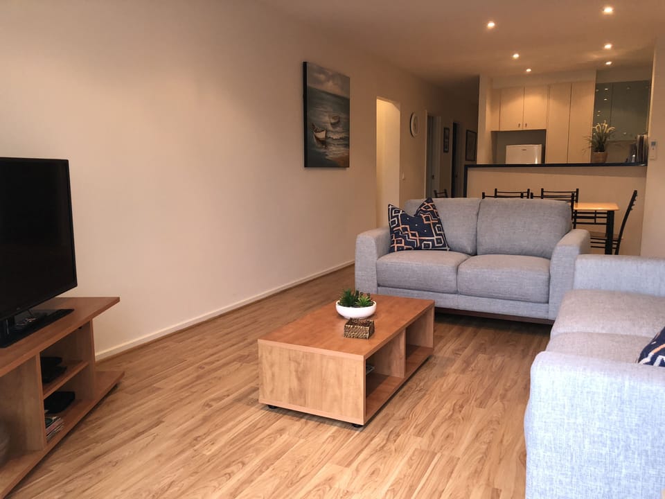 Living, dining and kitchen 