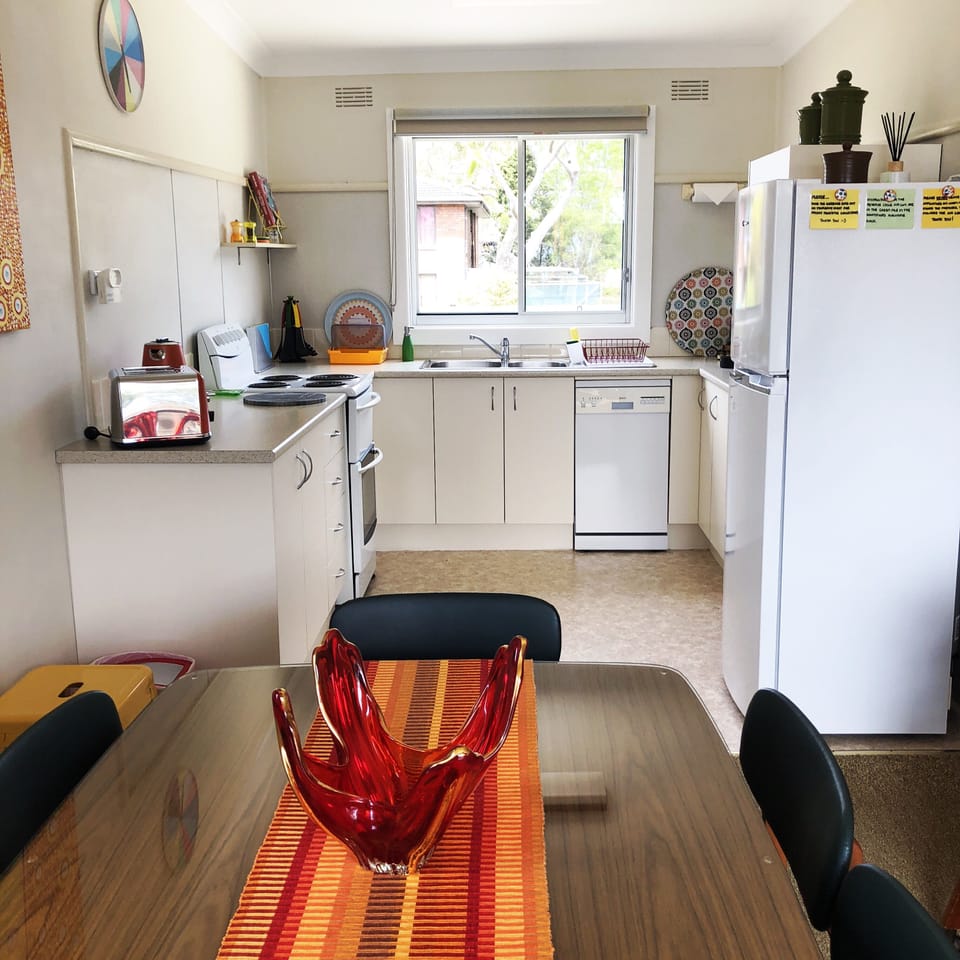 Upstairs kitchen and dining
