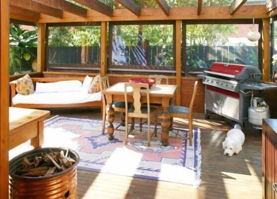 Indoor outdoor lounge dining