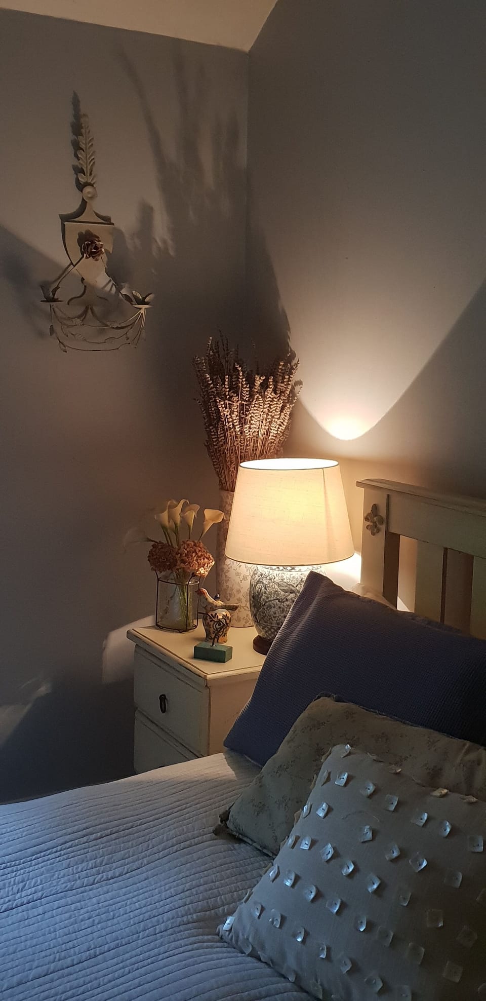 Soft lit bedroom