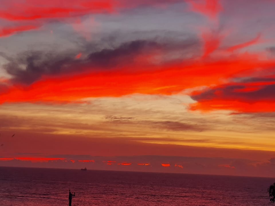 Sunrise from deck