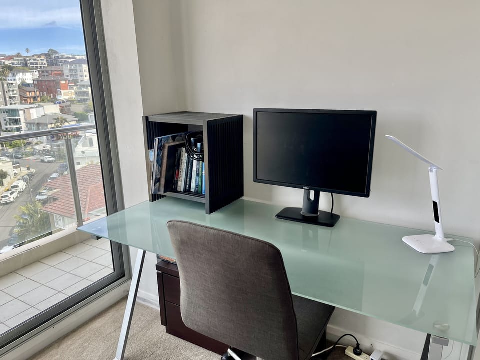 Bedroom three has a desk and screen if needed
