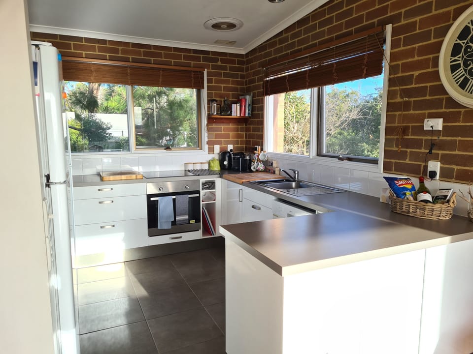 Large kitchen with everything you might need to cook up a delicious feast.