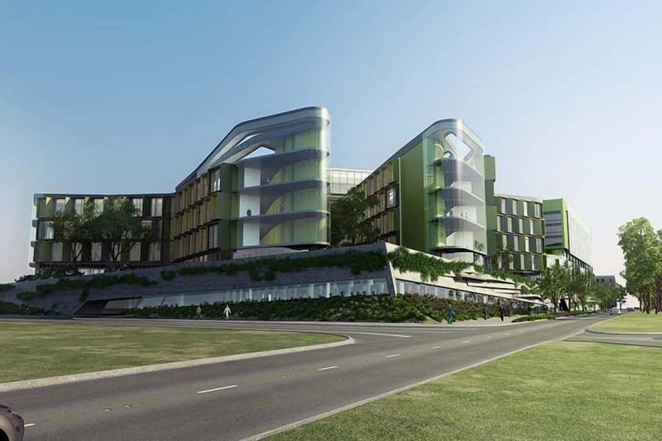 Close to the new childrens hospital