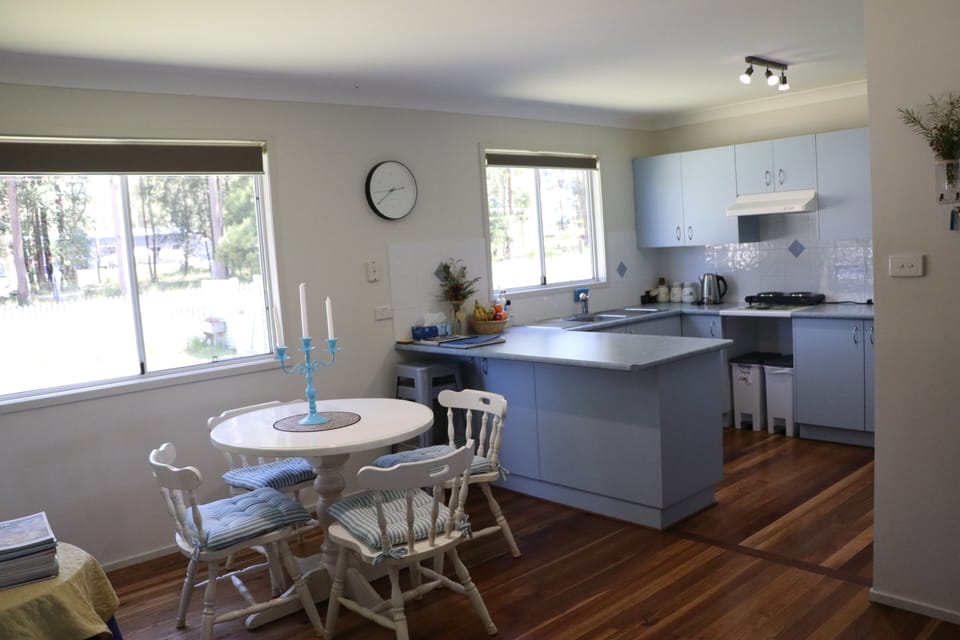 kitchen and dining space