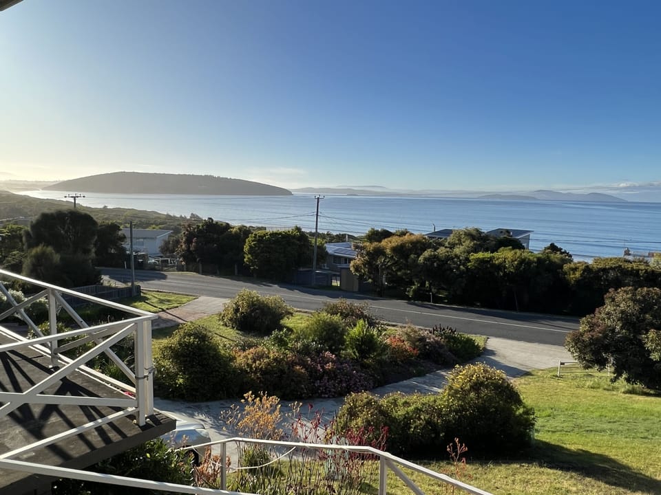 View from front balcony and bedrooms. 