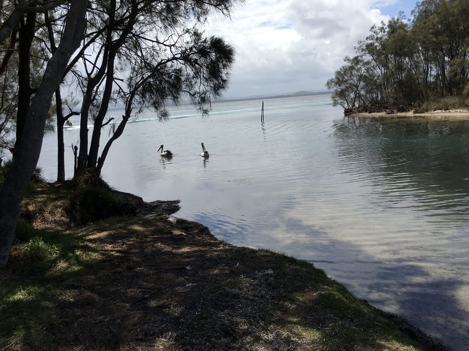 The Lake side of The entrance 