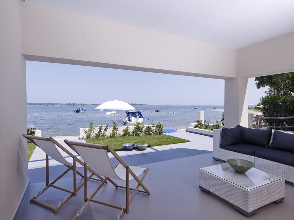 The veranda outside