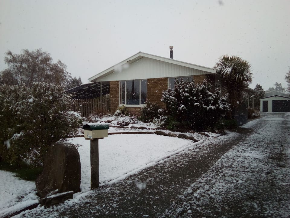 Lumsden can have a light dusting of snow at any time of the year. 