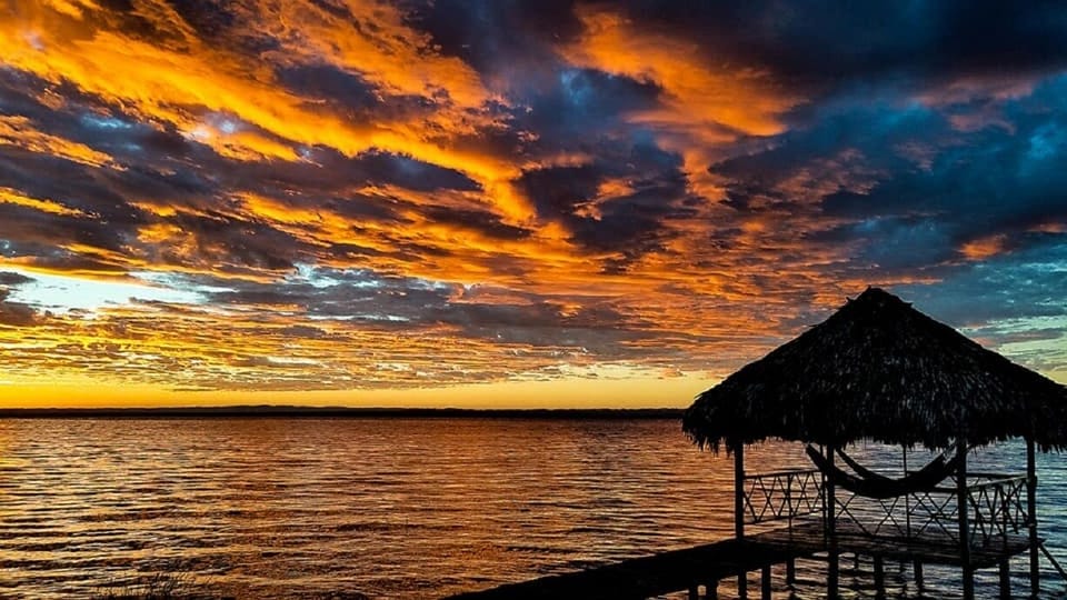 Magical sunsets over the lake