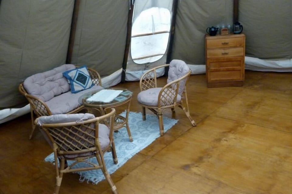 Tipi - sitting area