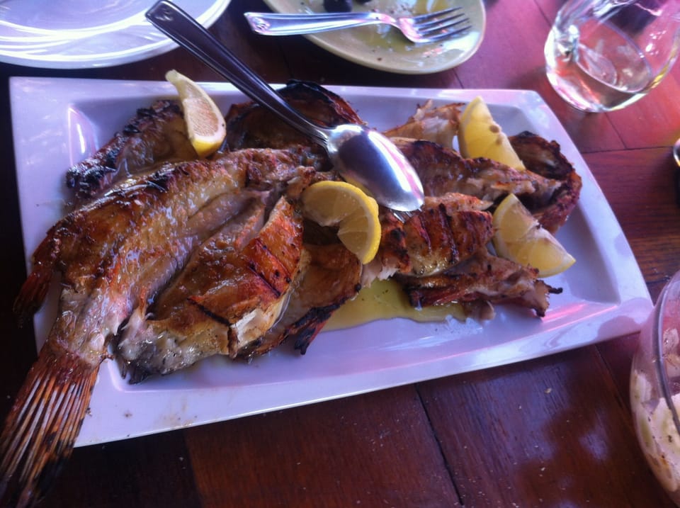 my favorite part of Vis Story - food... simple but soo fresh and soo good