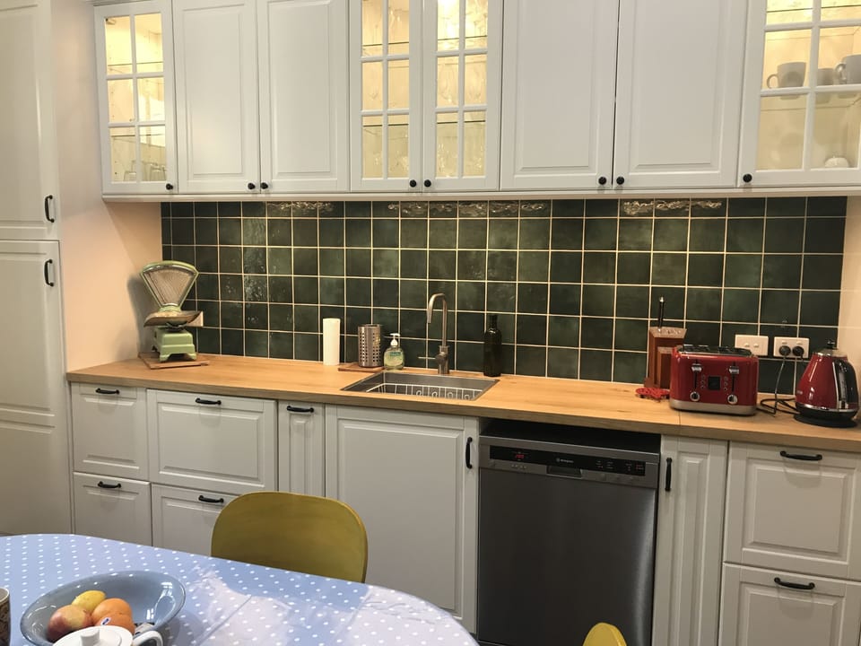 Country kitchen with dish washer and all mod cons