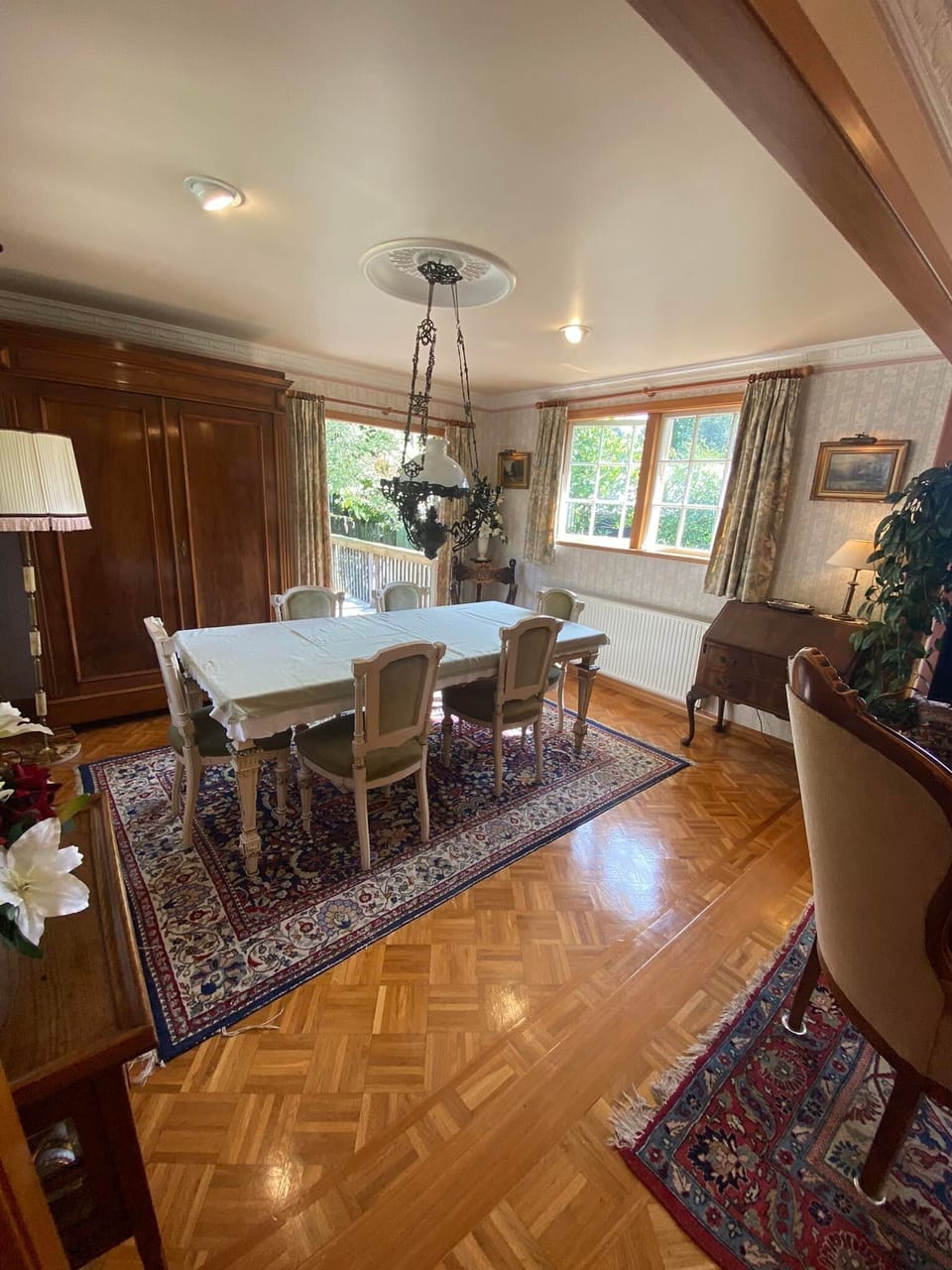 Lovely large dining room. 