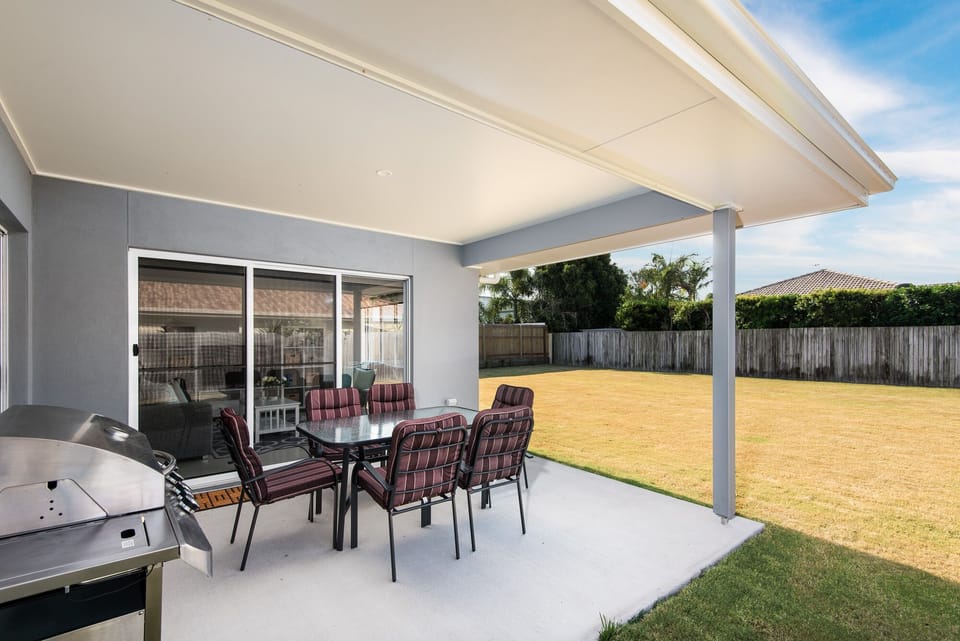 Outdoor dining and BBQ area