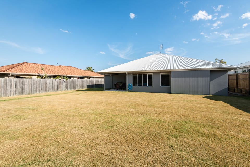 Fully fenced backyard 