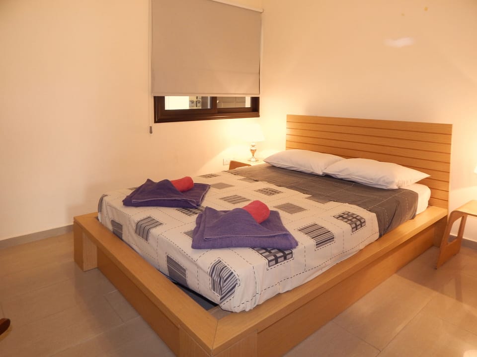 Bedroom with a double bed