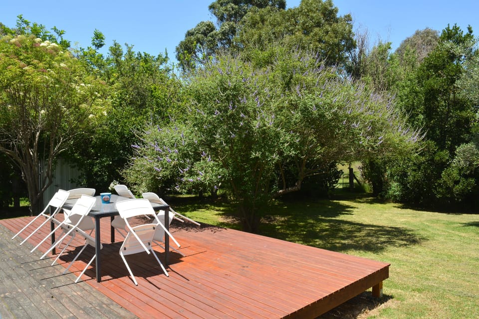 Deck and yard