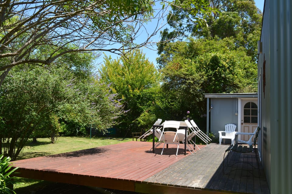 Deck and yard