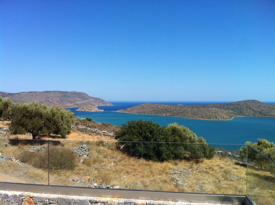 1st floor private terrace of the Spinalonga bedroom, Spinalonga island view