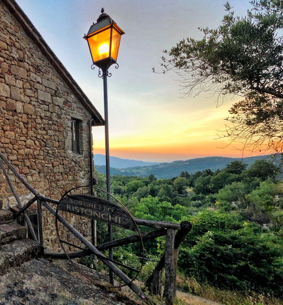 Amazing sunset at one of the guest houses