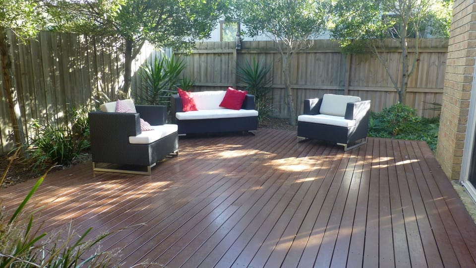 Outdoor entertaining area with BBQ