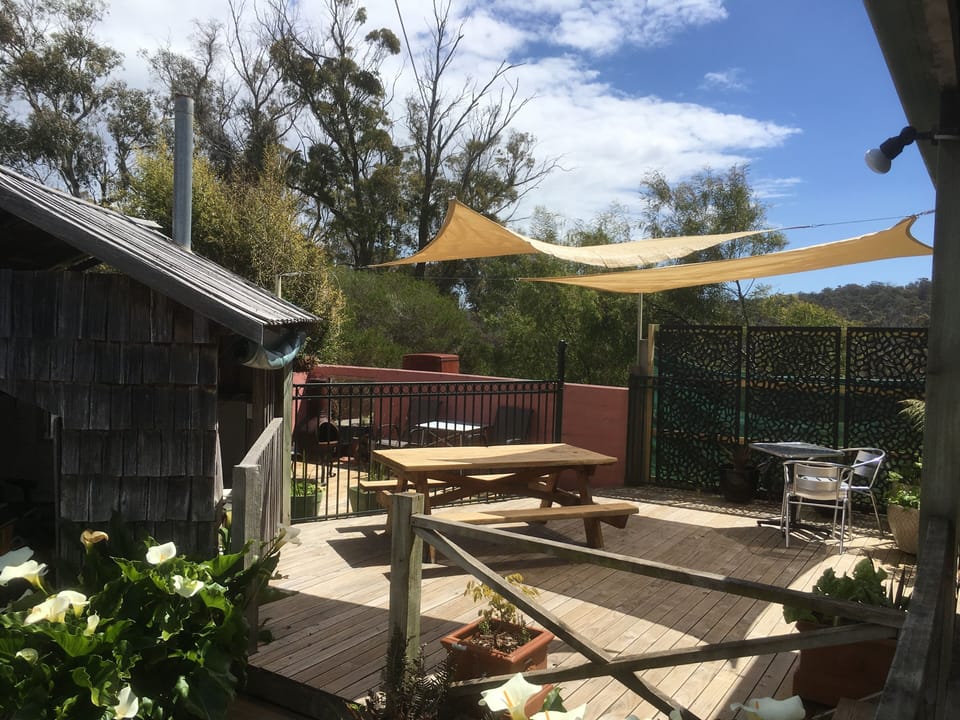 Out door BBq deck area