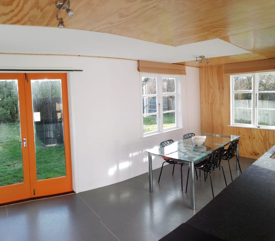 Dining with garden views