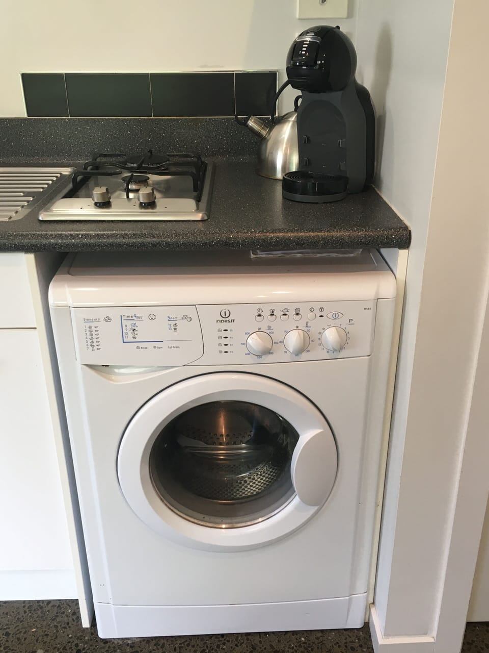 Under bench washing machine