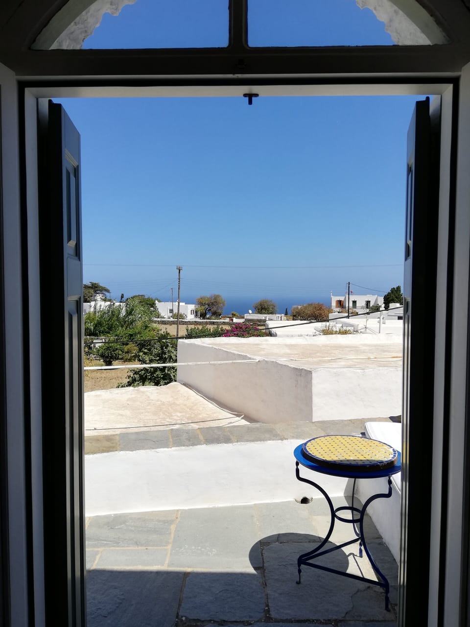 Balcony outside kitchen