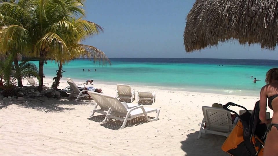 One of our beautiful beaches here on Curacao.
