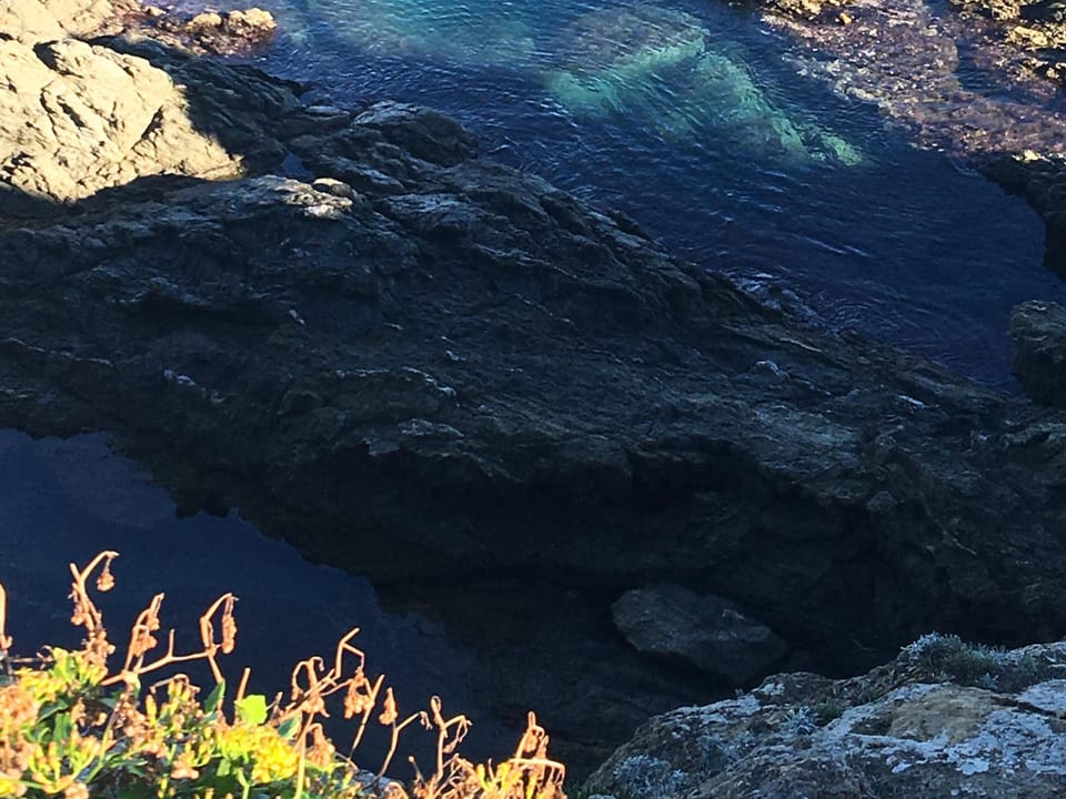 Beautiful blues of the Mediterranean Sea