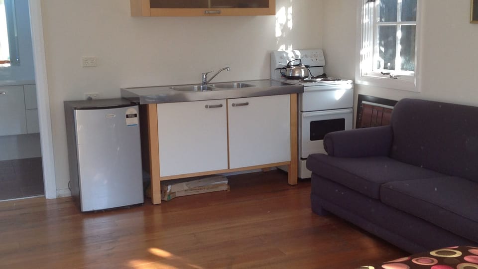 Studio apartment with ensuite and double bed and kitchenette
