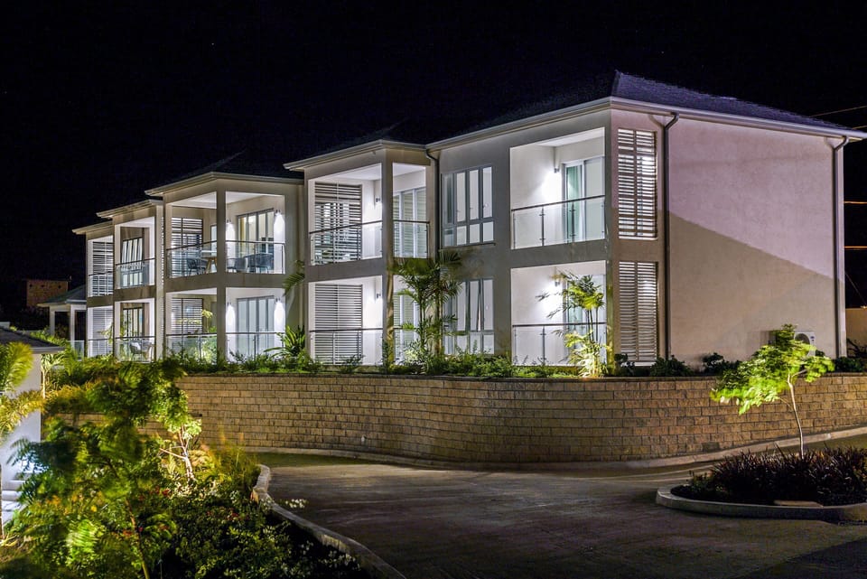 Condo Block at Night 