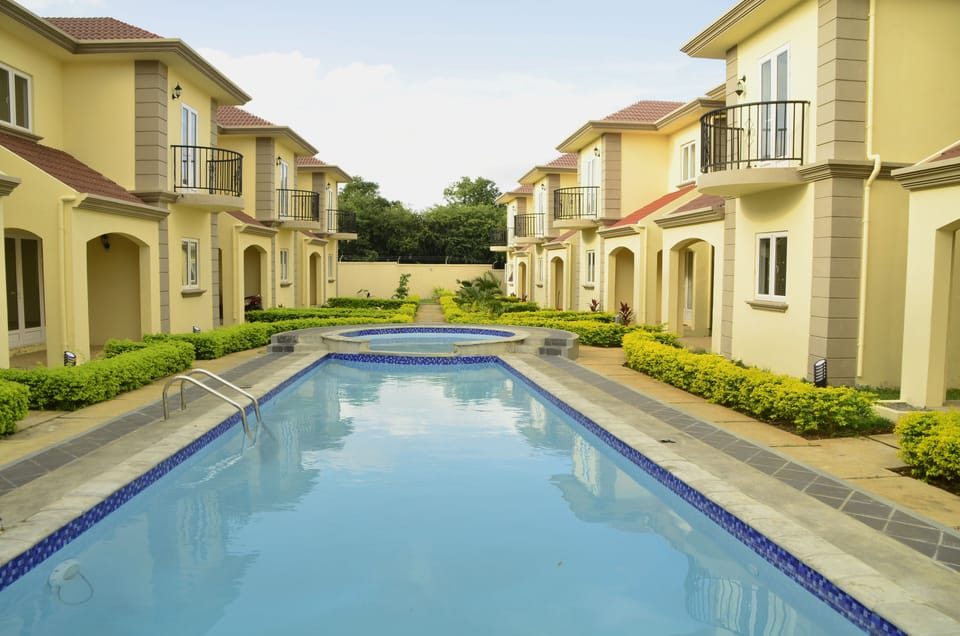Non heated common swimming pool