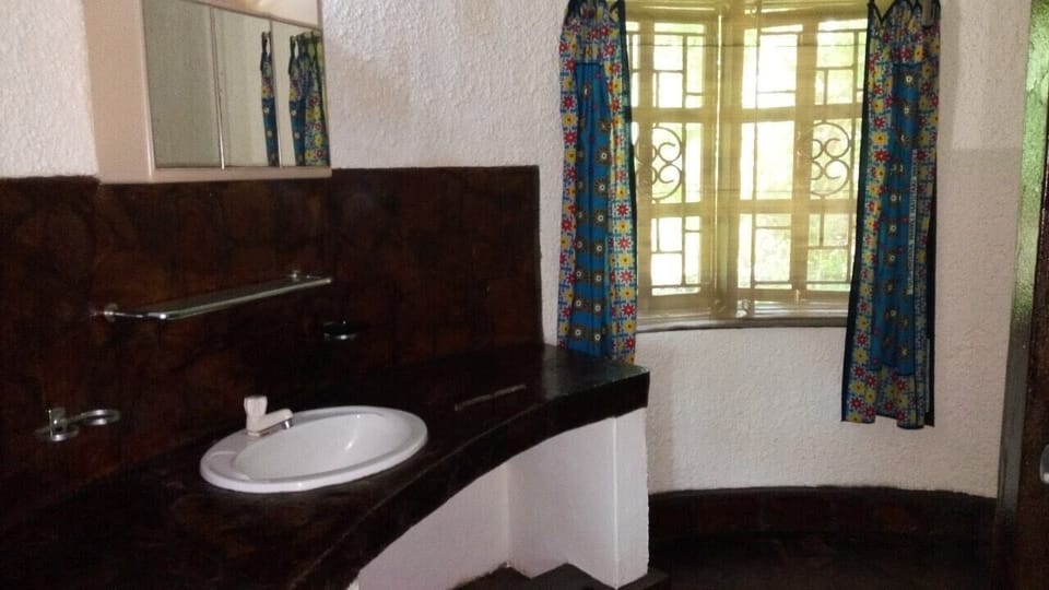 spacious bathroom