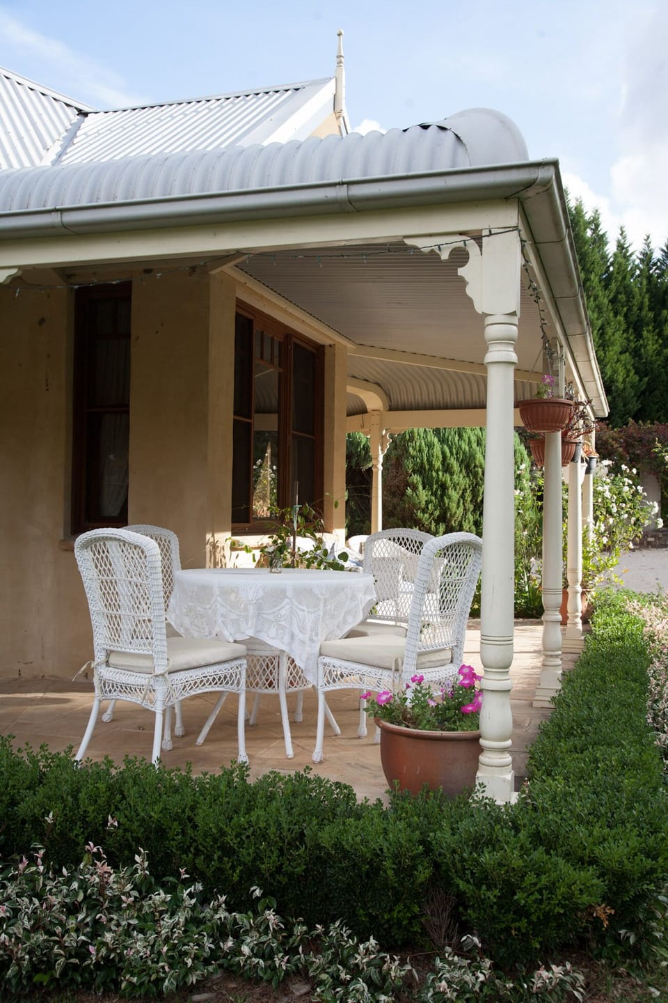 Breakfast on the verandah