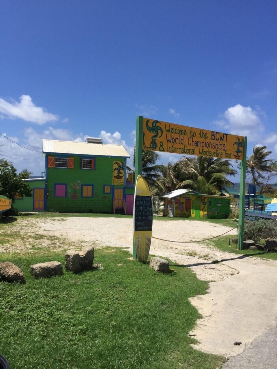 Surfing shop across the street