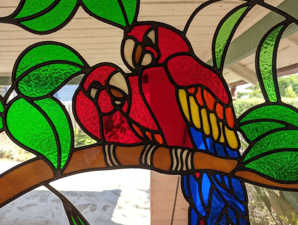 Another handmade leadlight window