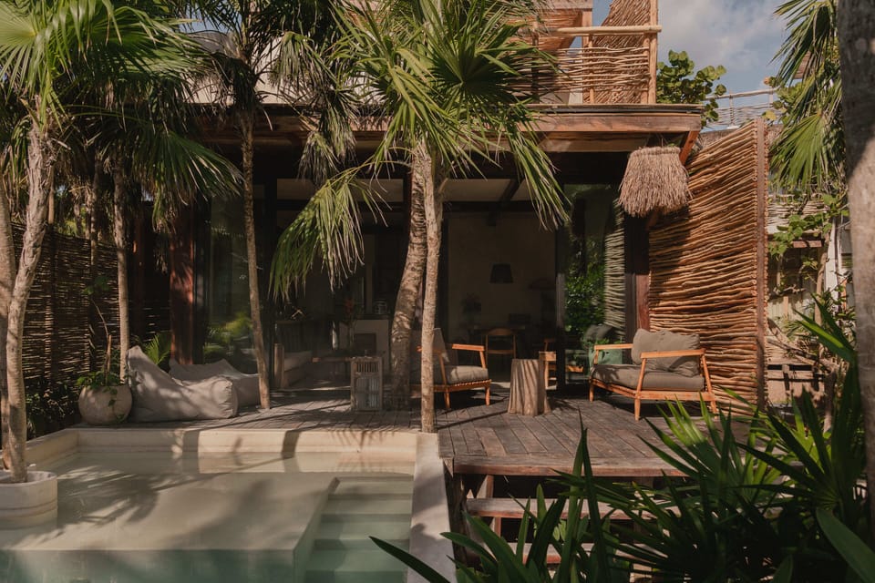 The highlight of the villa is its private terrace with a plunge pool.