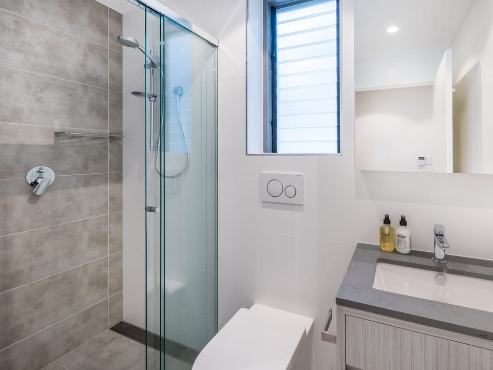 Beautiful space to prepare for the day with complementary luxe bathroom supplies