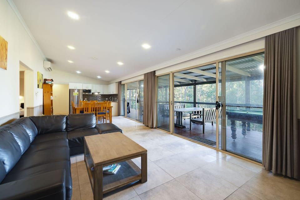 Open plan dining and lounge area 