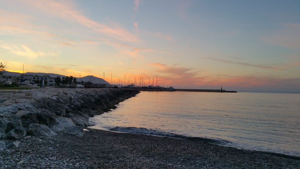 Beautiful Sunset from Municipal Beach 100 metres from apartment