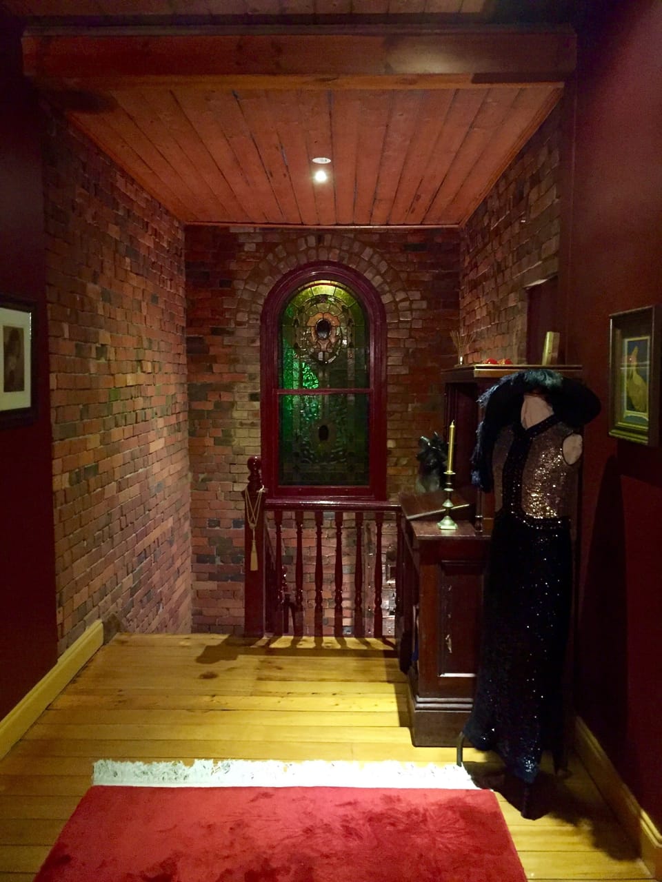Upstairs Reading Room looking back towards Main Entry Staircase.