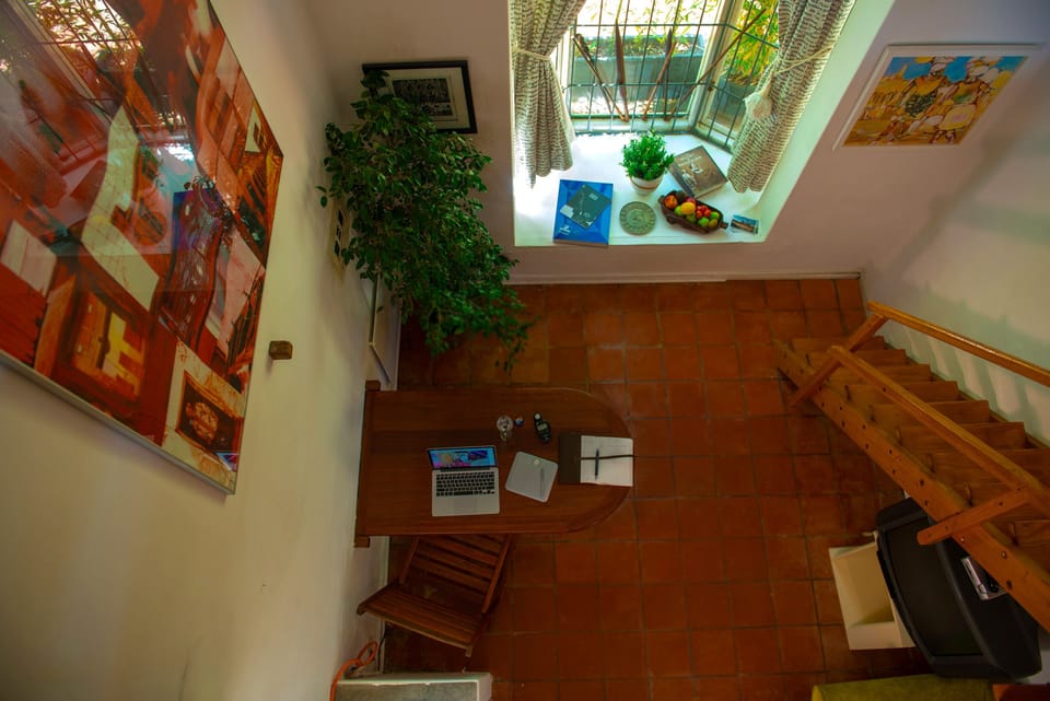 Red lavender open floor