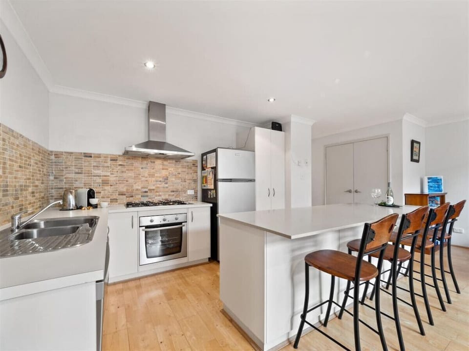 Kitchen and seating area