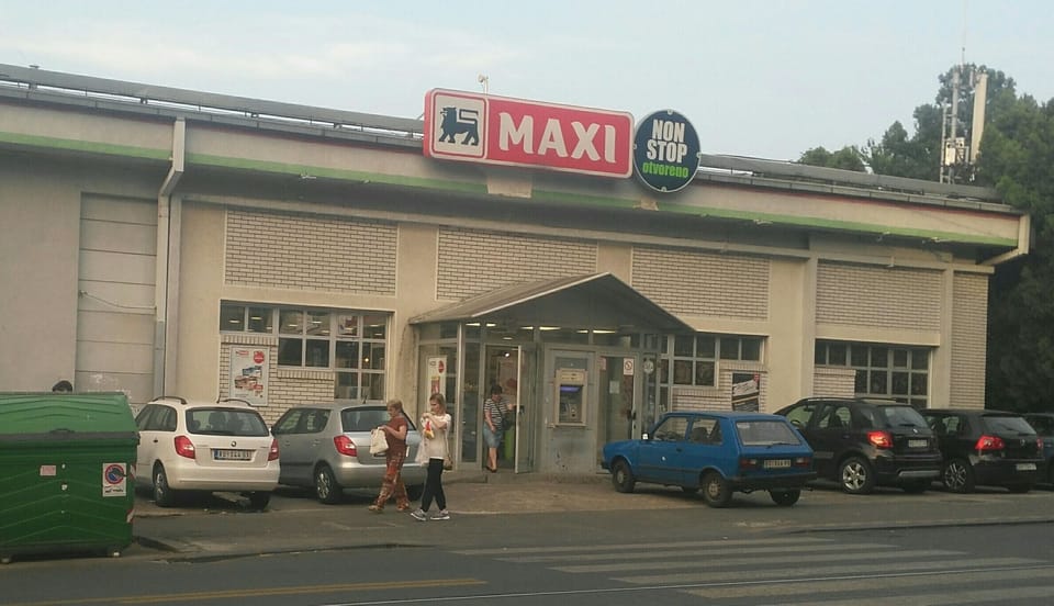 market NON STOP (200 m away from the apartments)