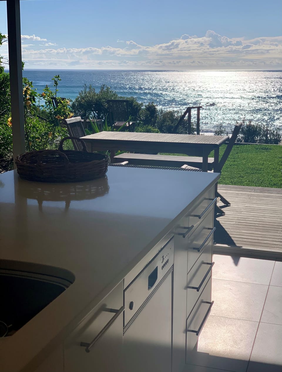 The view from Azure's kitchen.